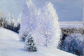 Зимний солнечный день на Северной Двине. 1910-е