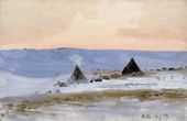 Ночь в Большеземельской тундре в апреле. 1898