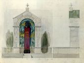 А.В. ЩУСЕВ. Проект надгробия А.И. Куинджи. 3-й вариант. Фасады. 1913