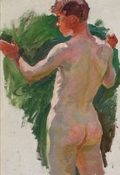Этюд к картине «Купание коней». Обнаженное тело №3. 1937–1938