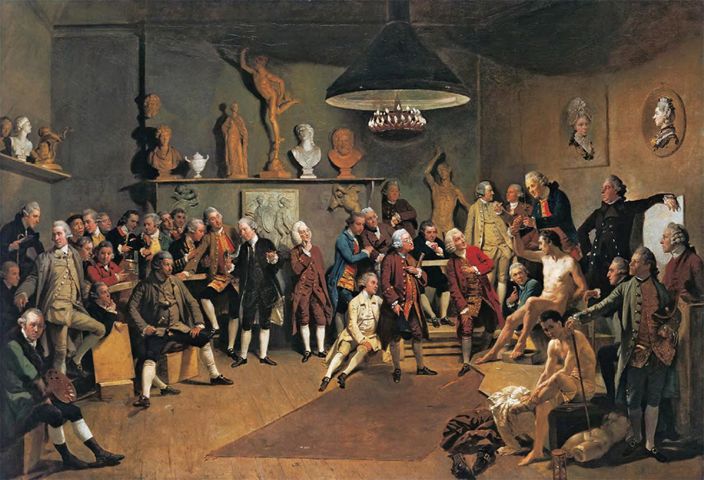 ИОГАНН ЦОФФАНИ (1733–1810). Портреты членов Королевской академии. 1771–1772