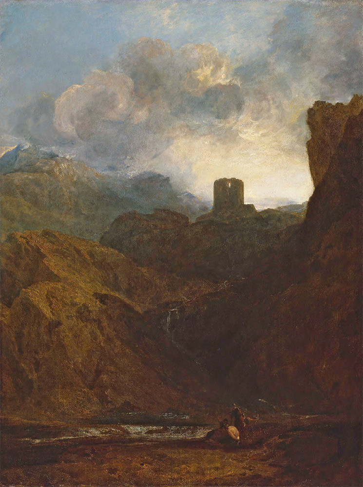 УИЛЬЯМ ТЁРНЕР (1775–1851). Замок Долбадарн, Северный Уэльс. 1800
