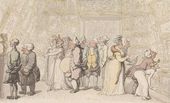 ТОМАС РОУЛЭНДСОН (1756–1827). Осмотр экспозиции в Королевской академии. Около 1815