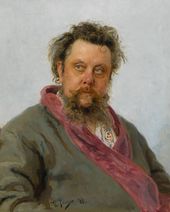 И.Е. РЕПИН. Портрет композитора М.П. Мусоргского. 1881