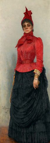 И.Е. РЕПИН. Портрет баронессы В.И. Икскуль фон Гильденбандт. 1889