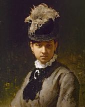 И.Е. РЕПИН. Портрет В.А. Репиной, жены художника. 1876