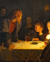 И.Е. РЕПИН. Сходка. 1883. Фрагмент