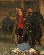 И.Е. РЕПИН. Арест пропагандиста. 1880–1889, 1892. Фрагмент