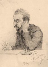 И.Е. РЕПИН (?). Портрет И.Л. Щеглова. 1890 (?)