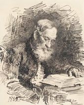 И.Е. РЕПИН. Портрет отца художника с книгой. 1884