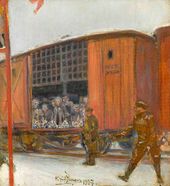 Ю.И. РЕПИН. Заключенные на этапе. 1937