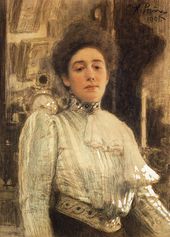 И.Е. РЕПИН. Портрет А.П. Боткиной. 1901