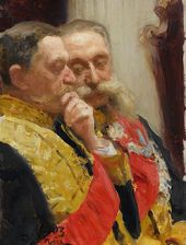 И.Е. РЕПИН. Портрет И.Л. Горемыкина и Н.Н. Герарда. 1903