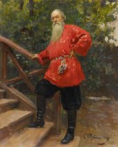 И.Е. РЕПИН. В.В. Стасов в деревне Старожиловка близ Парголова. 1889