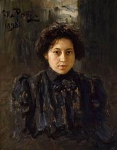 И.Е. РЕПИН. Портрет Н.И. Репиной, дочери художника. 1898