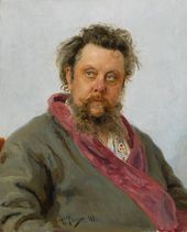И.Е. РЕПИН. Портрет композитора М.П. Мусоргского. 1881