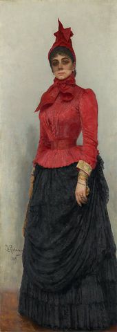 И.Е. РЕПИН. Портрет баронессы В.И. Икскуль фон Гильденбандт. 1889