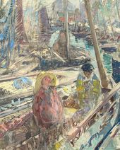 Бретонские рыбаки. 1900–1902. Фрагмент