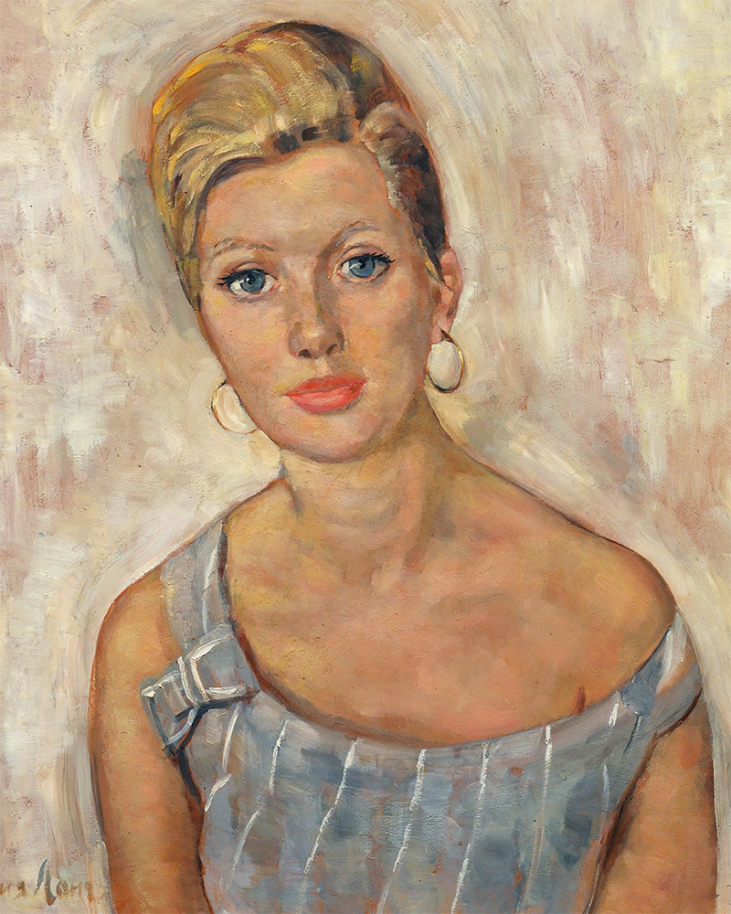 Евгения Александровна Ланг. Портрет С.А. Володиной. 1960-е