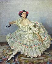 У.Г. ДЕ ГЛЕН (WILFRID GABRIEL DE GLEHN; 1870–1951). Тамара Карсавина в роли Коломбины в балете «Карнавал». 191