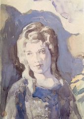 В.Э. Борисов-Мусатов. Дама в голубом. 1904