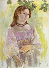 В.Э. Борисов-Мусатов. Девушка в ожерелье. 1904