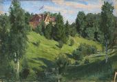 В.Д. ПОЛЕНОВ. Дом в Имоченцах. 1876. Этюд