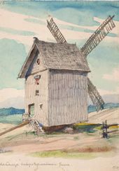 В.Д. ПОЛЕНОВ. Ветряная мельница. 1918