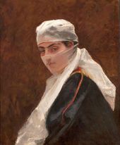 Доменико МОРЕЛЛИ. Женщина с вуалью (Донна велата). Одалиска. 1873