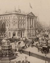Площадь Пикадилли и Ковентри-стрит, Лондон. 1890-e