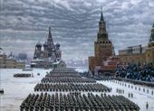 К.Ф. ЮОН. Парад на Красной площади в Москве 7 ноября 1941 года. 1949
