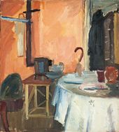 А.И. РУСАКОВ. Блокадный интерьер. 1942