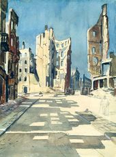 А.А. ДЕЙНЕКА. Берлин. Разрушенные здания. 1945