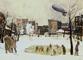 А.А. ДЕЙНЕКА. Вечер. Патриаршие пруды. 1946–1947