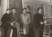 В Студии военных художников имени М.Б. Грекова. Начало 1960-х