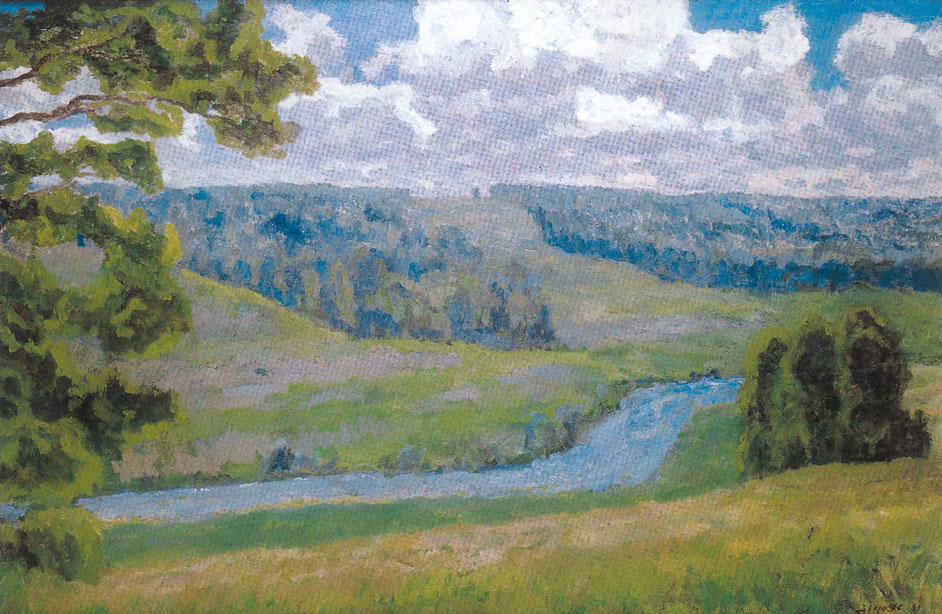 Е.И. ЗВЕРЬКОВ. Голубые дали. 1989
