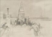 Б.И. ПРОРОКОВ. За водой. Ленинград. 1942