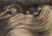 Генри МУР. Убежище в метро. 1941