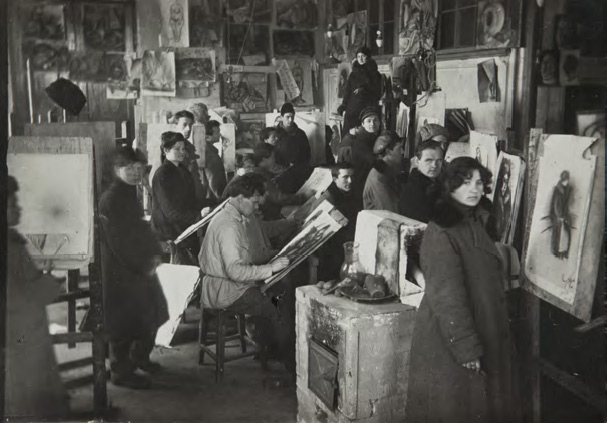 Мастерская живописного факультета ВХУТЕМАСа. Начало 1920-х