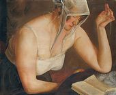 Борис Дмитриевич ГРИГОРЬЕВ. Читающая женщина. Oколо 1922