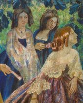 В.Э. БОРИСОВ-МУСАТОВ. Изумрудное ожерелье. 1903–1904. Фрагмент