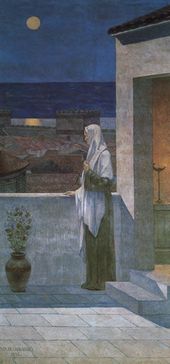 Пюви де ШАВАНН. Св. Женевьева, смотрящая на ночной Париж. 1898