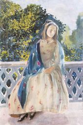 В.Э. БОРИСОВ-МУСАТОВ. Девушка на балконе. 1900