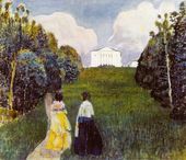 В.Э. БОРИСОВ-МУСАТОВ. Отблеск заката. 1904