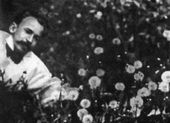 В.Э. Борисов-Мусатов среди одуванчиков. Начало 1900-х