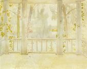 В.Э. БОРИСОВ-МУСАТОВ. Балкон осенью (На балконе. Таруса). 1905