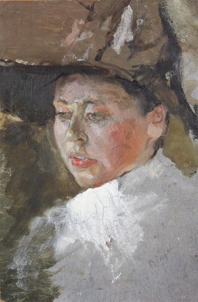 В.А. СЕРОВ. Портрет художницы Марии Васильевны Якунчиковой. 1887
