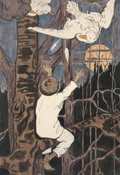 Е.Д. ПОЛЕНОВА. Мальчик на дереве. 1890-е