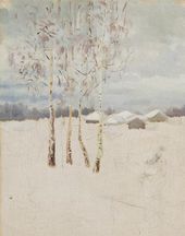 М.В. ЯКУНЧИКОВА. Деревья зимой. 1890-е