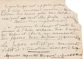 Е.Д. Поленова. Лист из черновых записок. Автограф. 1880-е